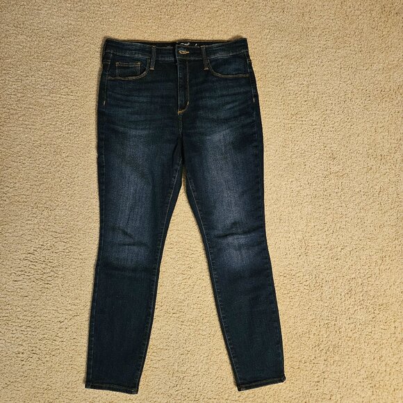 Universal Thread Dark Wash High Rise Skinny Jeans Women Size 10S - Picture 1 of 5